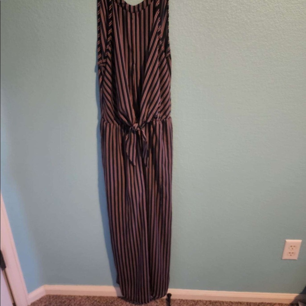 Serra sky stripped Jumpsuit